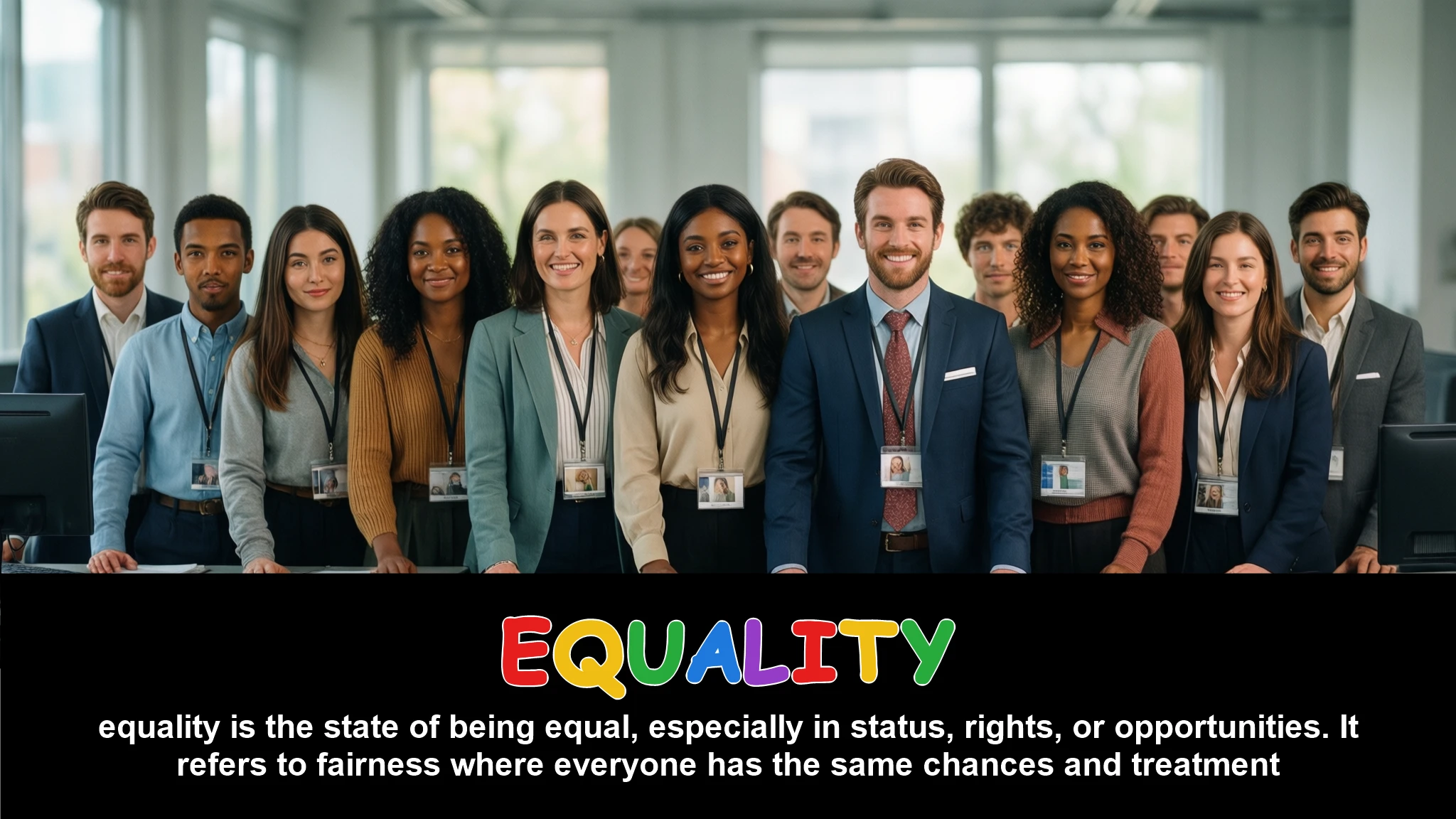 English Illustration for equality